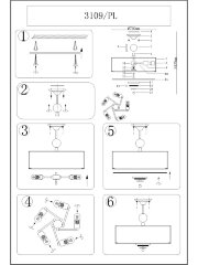 Потолочная люстра Newport 3109/PL B/C