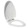 821BS сиденье для унитаза пластик с микролифтом, белое MELANA