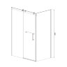 Душевое ограждение Azario VANCOUVER 1000х1200х2000 L, без поддона, прозрачное стекло 8 мм, цвет профиля серебро (AZ-NKF1131L 1000)