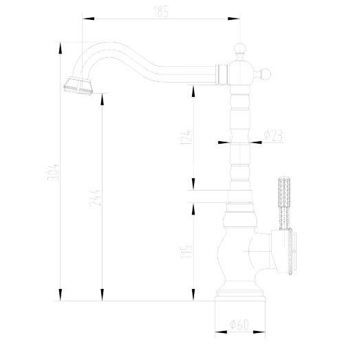 Смеситель  Lemark Jasmine LM6645ORB для кухни