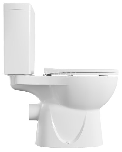 Унитаз-компакт напольный Vitra Norm Nord 360х670х805 сиденье дюропласт с микролифтом, белый (9845B09