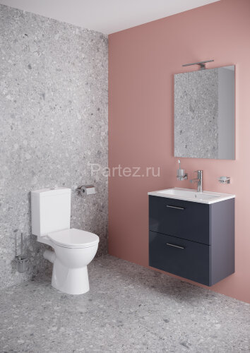 Унитаз-компакт напольный Vitra Norm Nord 360х670х805 сиденье дюропласт с микролифтом, белый (9845B09