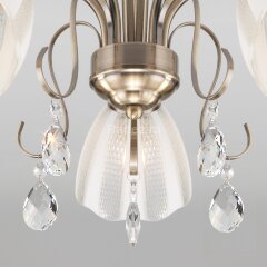 Потолочная люстра Eurosvet 30155/5 античная бронза