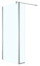 Душевая перегородка Azario CHICAGO 1200х1950 прозрачное стекло 8 мм, подвижная доп.перегородка 50 см, цвет профиля серебро (AZ-NAR6321 1200)