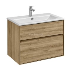 Тумба под раковину Aquaton Либерти 75, 2 ящика, дуб эльвезия (1A279501LYC70)