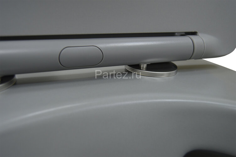 Унитаз подвесной Azario Grado 370х490х370 безободковый, с быстросъемныйм сидением микролифт, серый м