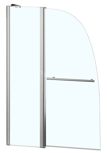 Шторка для ванны складная Azario Boston 100х140 цвет профиля хром (AZ-142TB)