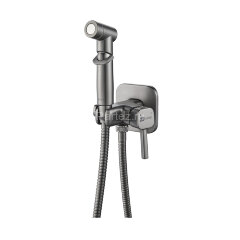 Смеситель Lemark Solo LM7165GM с гигиеническим душем, встраиваемый