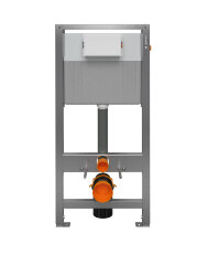 Инсталляция AQUA 50 QF для унитаза пневматическая оцинкованная