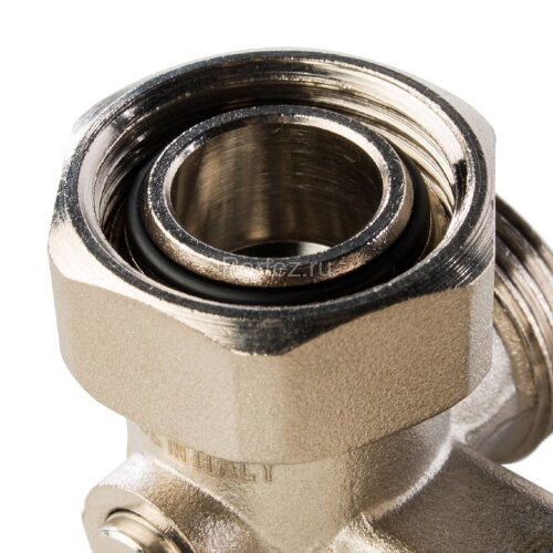 Узел нижнего подключения радиатора для двухтрубной системы угловой 3/4" Stout