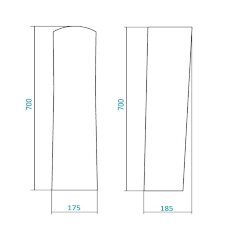Пьедестал для раковины Santek "Биц" белый (1.WH11.0.595)