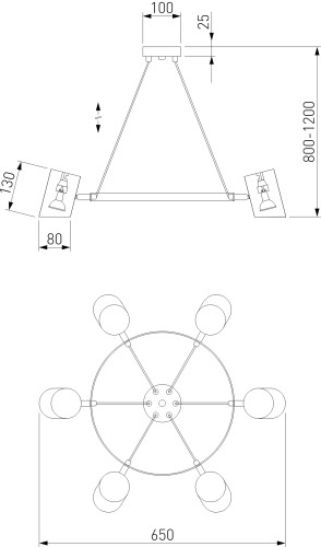 Подвесной светильник Eurosvet 70147/8 белый