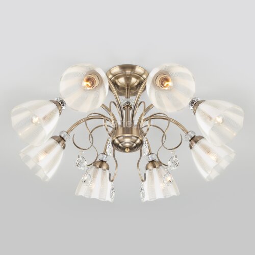 Потолочная люстра Eurosvet 30155/8 античная бронза