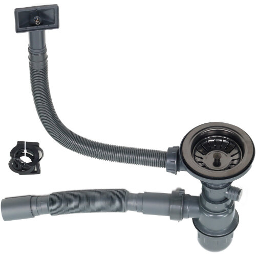 Мойка 5138 MELANA ProfLine 1,2/220 САТИН ГРАФИТ врезная прямоугольная D5138HB