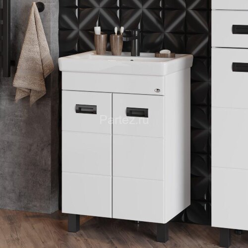 Тумба Onika Балтика-Квадро Black 60.11 белая (106139)