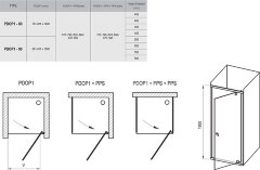 Душевая дверь Ravak Pivot распашная 90х190, толщина полотна 6мм универсальная, цвет профиля хром