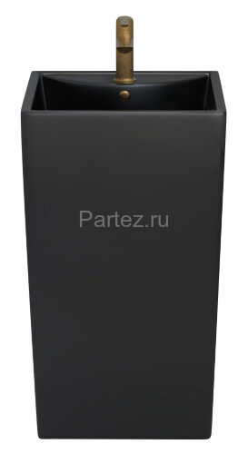 Раковина напольная Azario COMELLA 480х420х830 отдельностоящая прямоугольная, черный матовый (AZ-314M