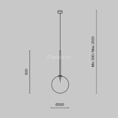 Подвесной светильник Maytoni MOD172PL-01B