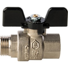 Кран шаровой полнопроходной ВР/НР бабочка 1/2" Stout