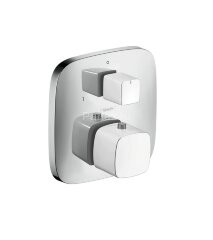 15771400 PuraVida Термостат с запорным/переключающим вентилем, СМ