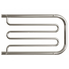 Полотенцесушитель водяной ДВИН D 50/80 c полкой 1"-1/2" К0 полированный (4627085927754)