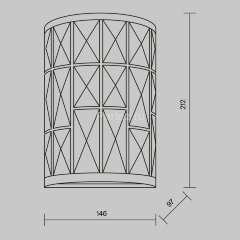 Настенный светильник Maytoni MOD184-WL-01-CH