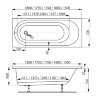 Ванна акриловая VAGNERPLAST KASANDRA прямоугольная, 170х70 см, белая (VPBA177KAS2X-04)