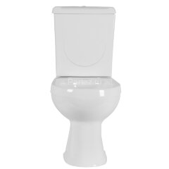 Унитаз-компакт Ирида Комфорт, горизонтальный выпуск, быстросъемное сиденье с микролифтом, белый (403