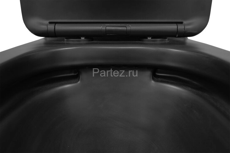 Унитаз-компакт Azario Black Queen 370х605х800 безободковый, с быстросъемным сиденьем микролифт, черн
